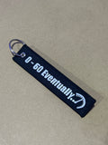 0-60 Eventually... Embroidered Keychain Tag